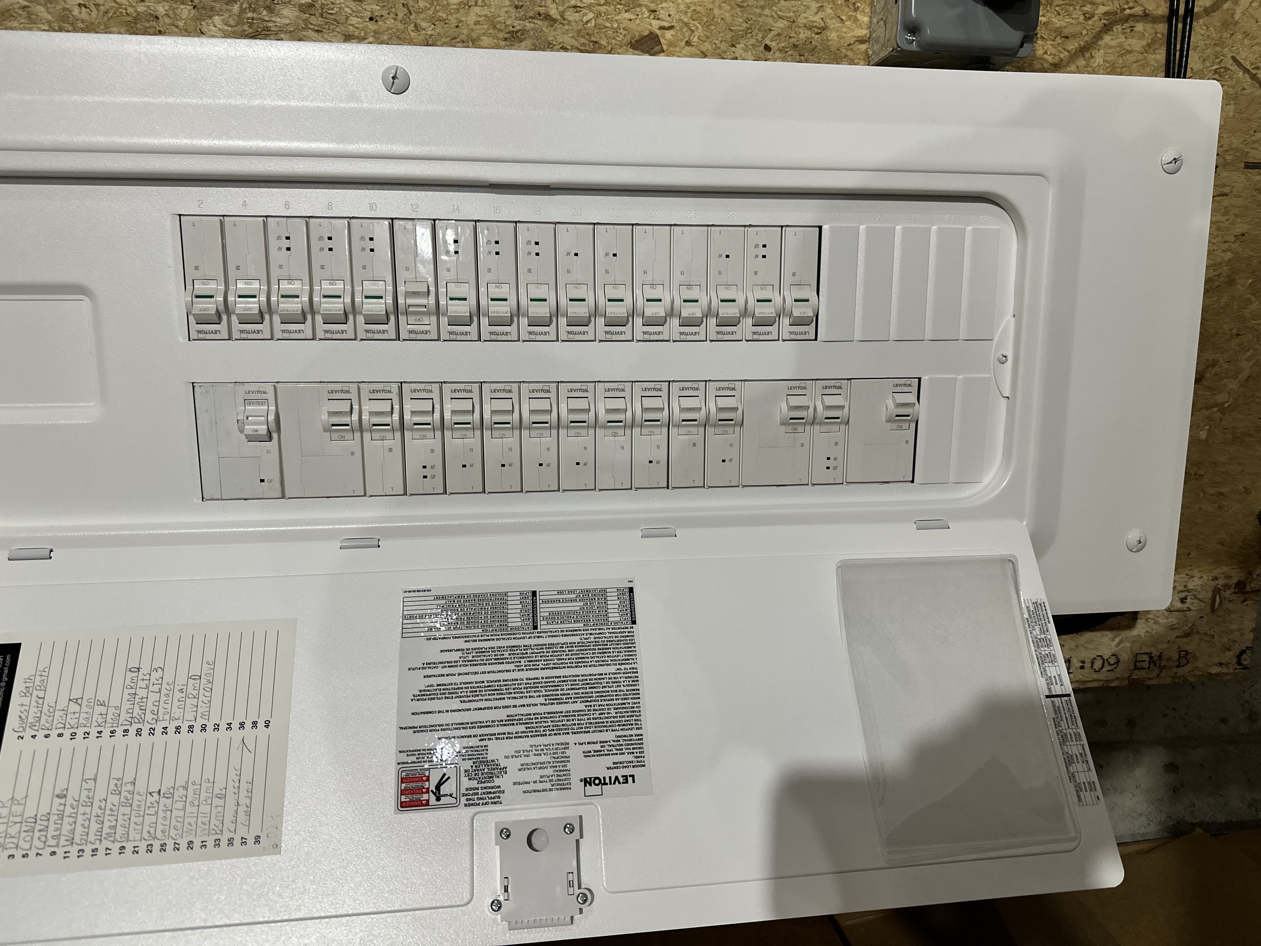 Electrical work